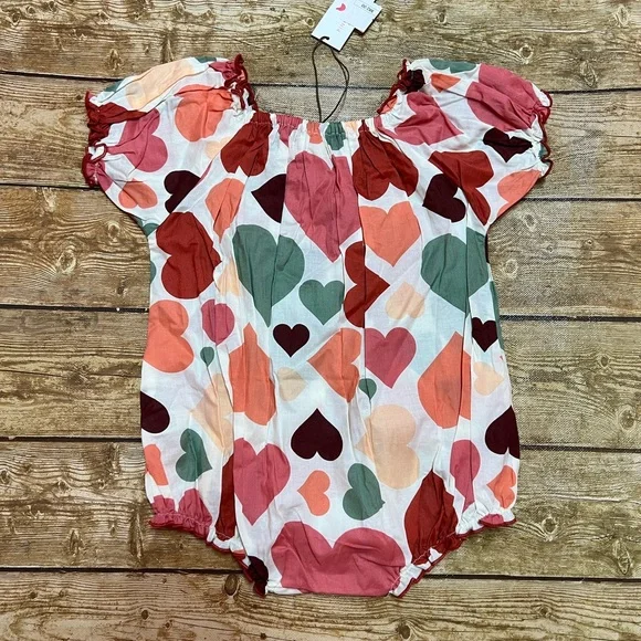 NWT PINK CHICKEN Baby Girl Rompers Lexi - Picture 4 of 5